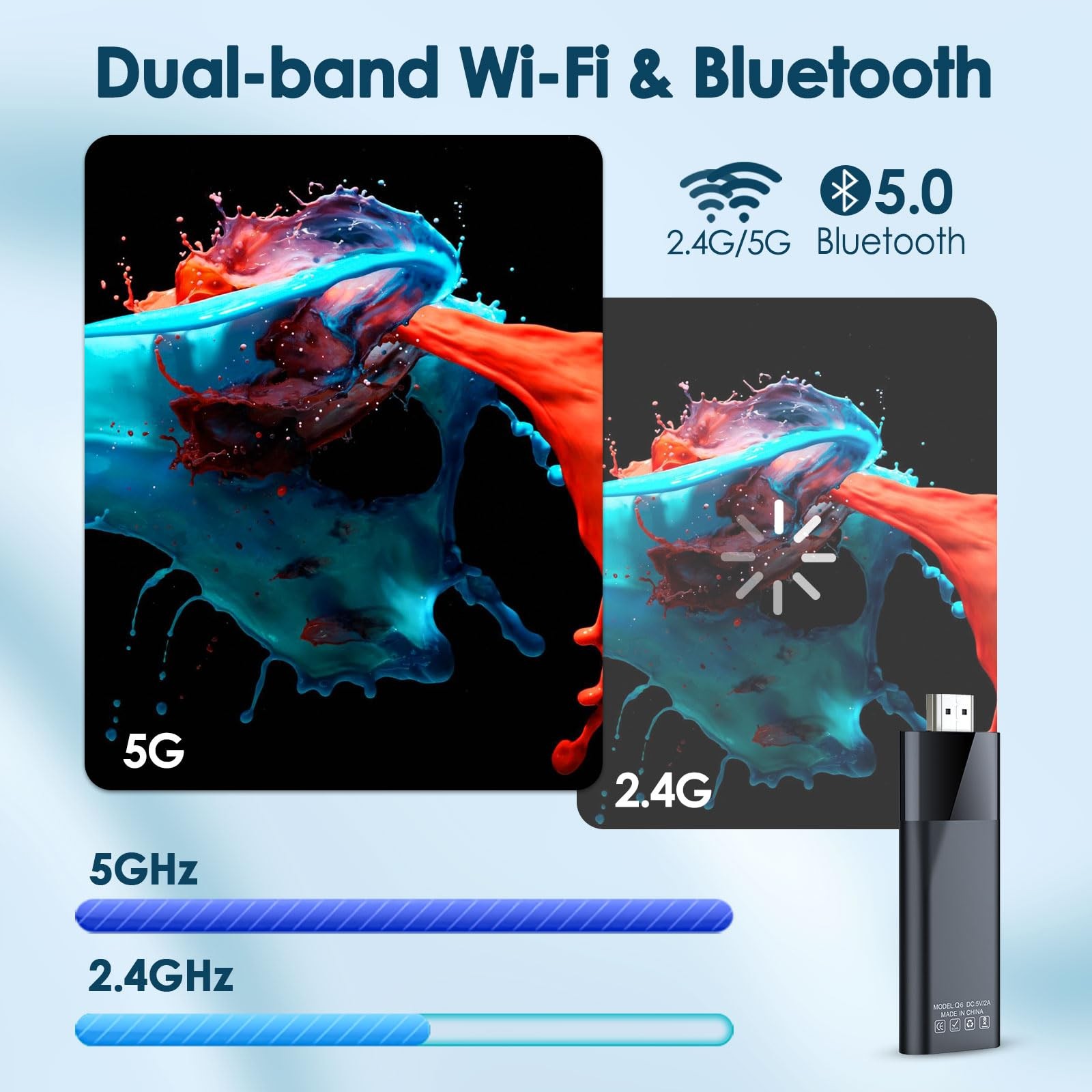 BL Android TV Stick 4K, 2026 Android TV Stick 10.0 2GB RAM 16GB ROM, H313 CPU…