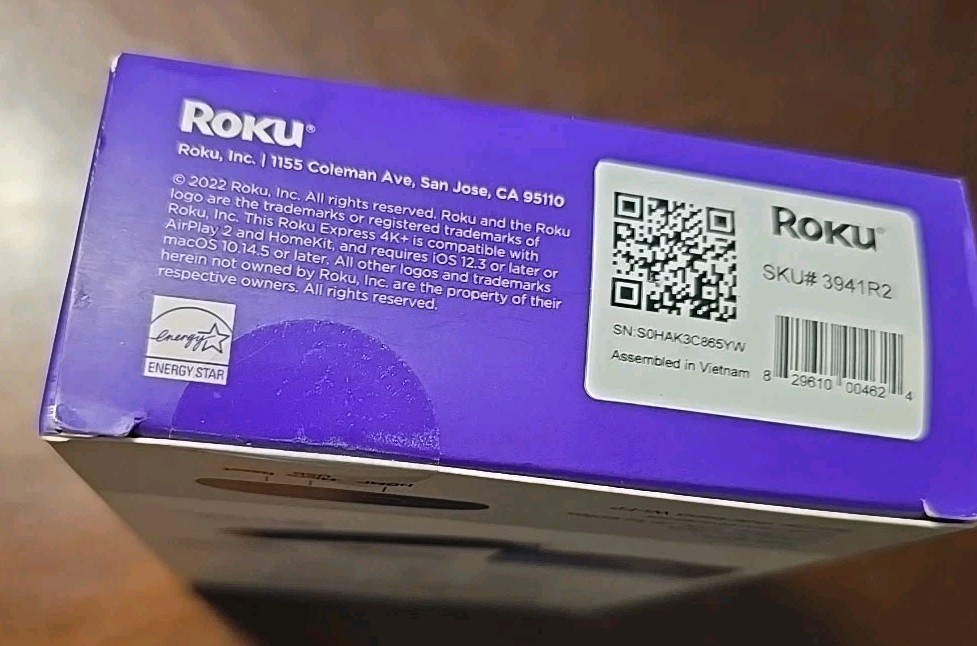 Express 4K+ Streaming Player HD/4K/HDR, Roku Voice with TV Controls (C015)