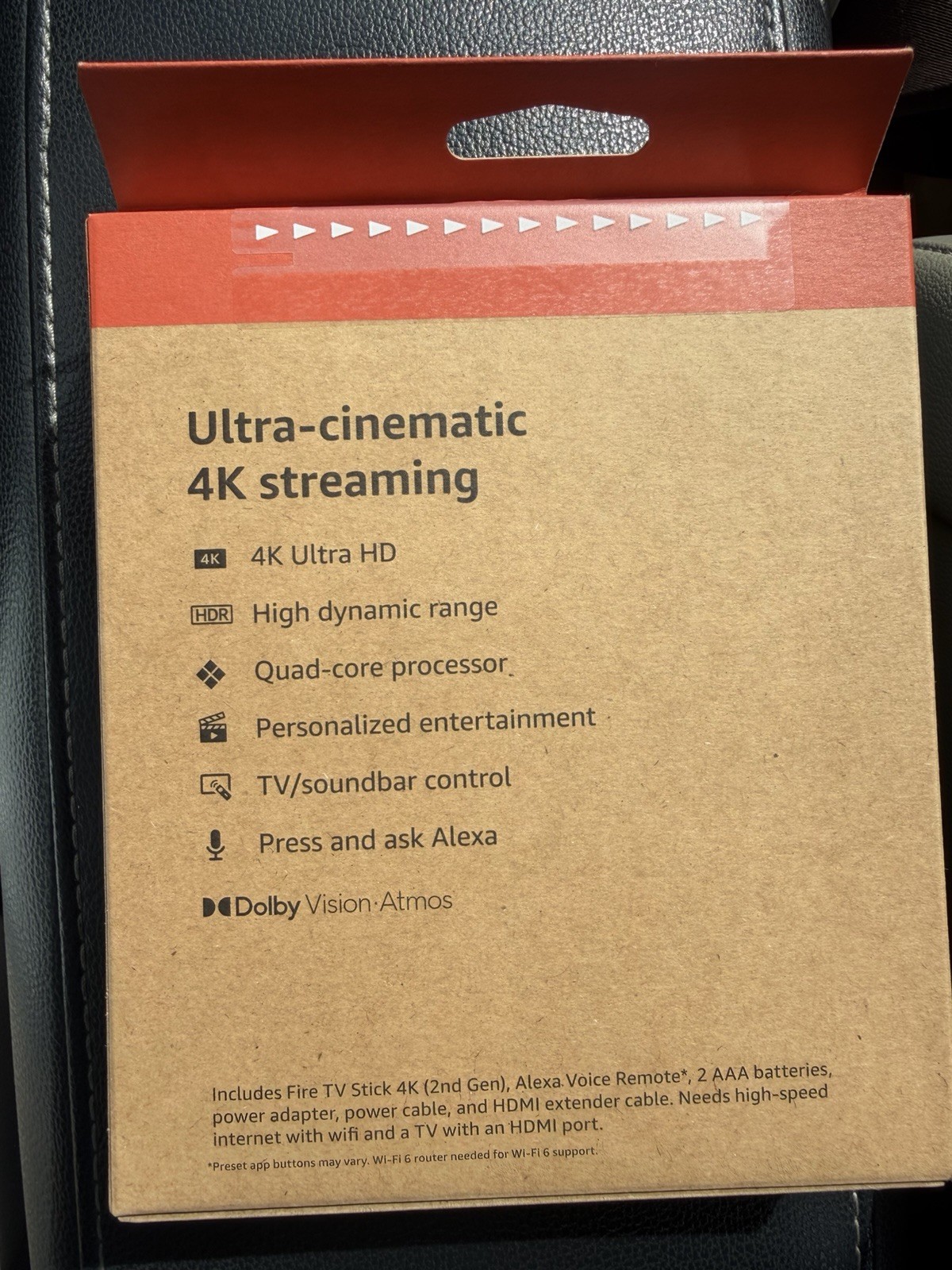 AMAZON FIRE TV STICK 8 GB 4K WI-FI 6 2nd Generation NEW SEALED