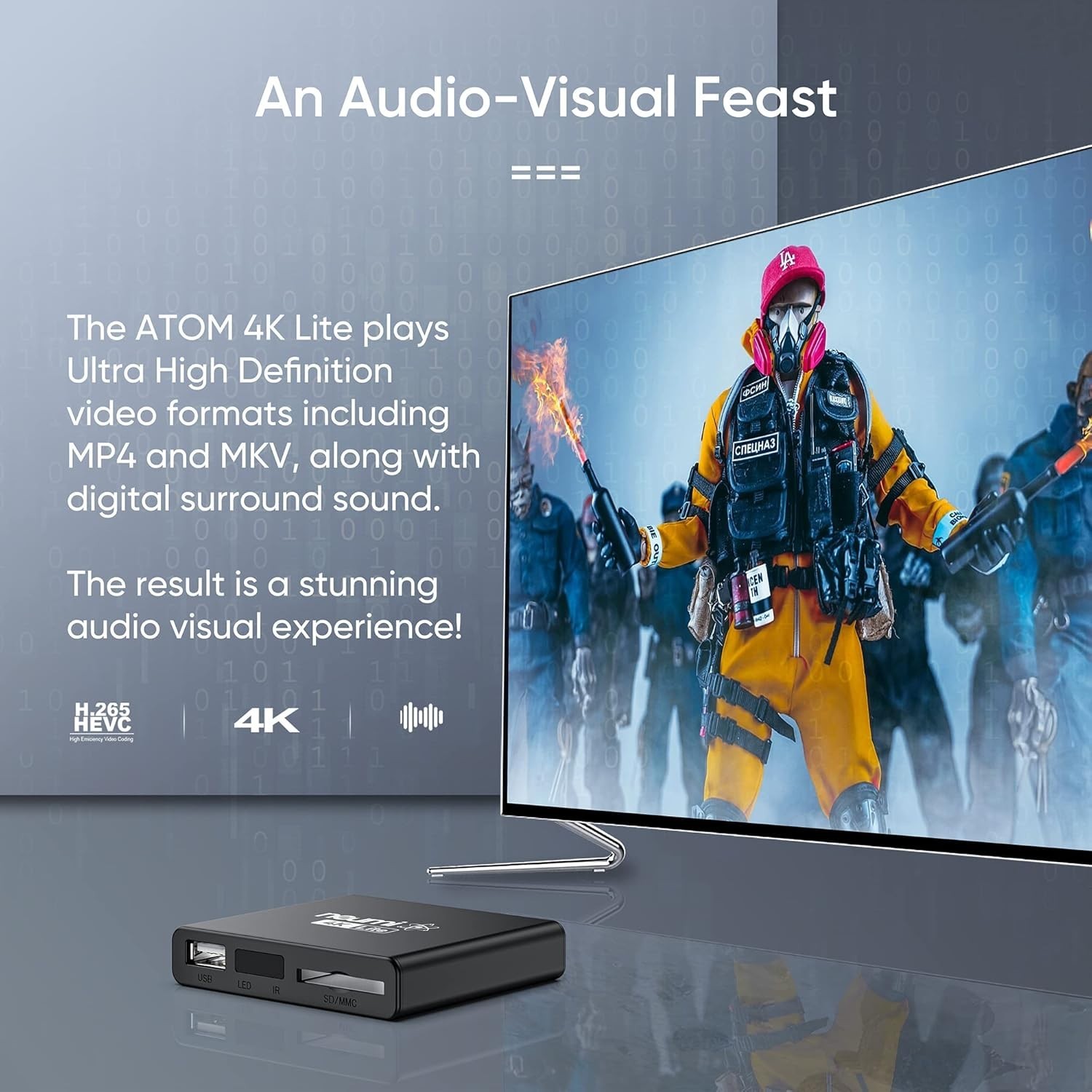 Compact 4K Ultra-HD Media Player – HDMI, Looping, Trigger