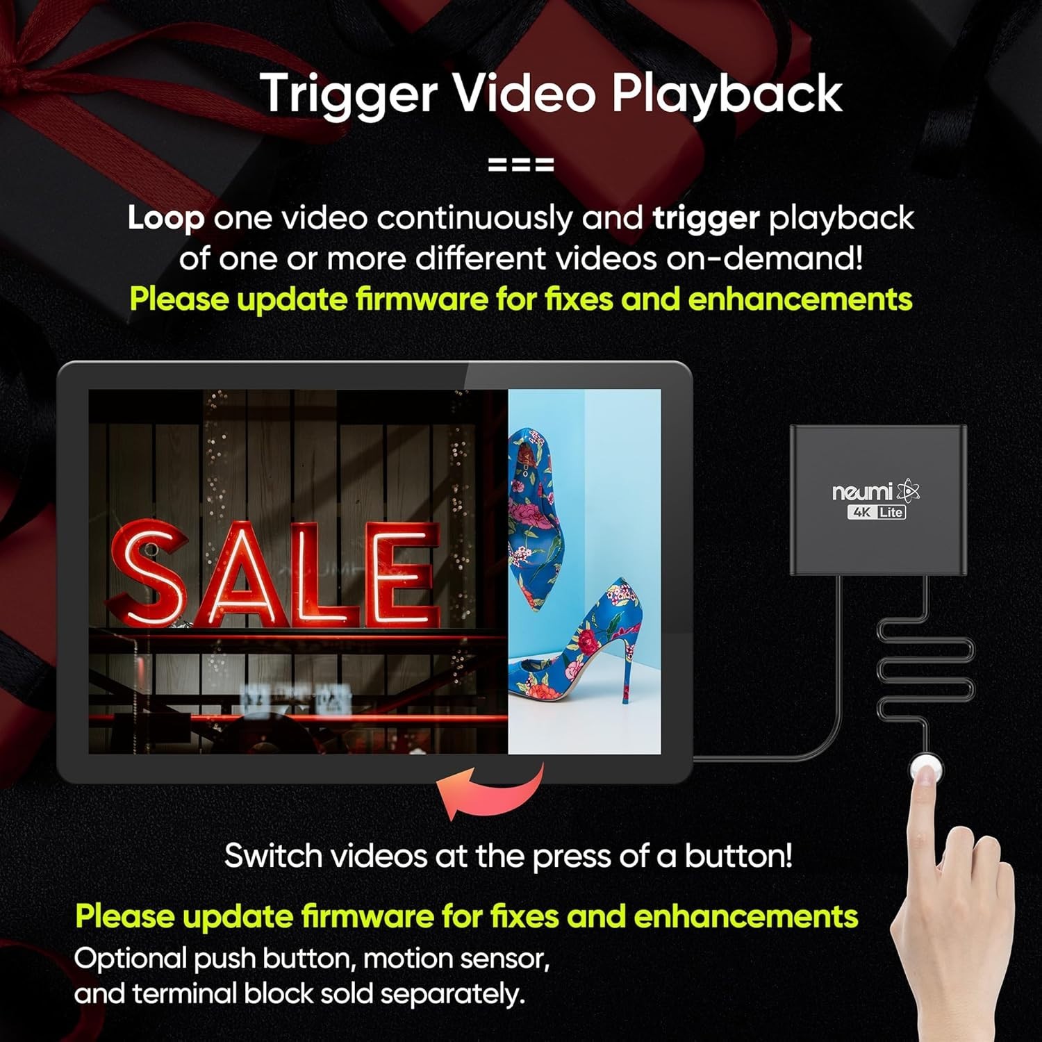 Compact 4K Ultra-HD Media Player – HDMI, Looping, Trigger
