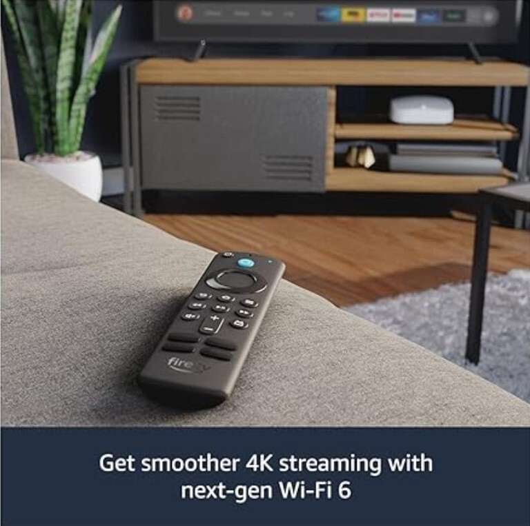 🔥 AMAZON FIRE TV Stick 4K MAX, Wi-Fi 6, Alexa Voice Remote Includes TV control