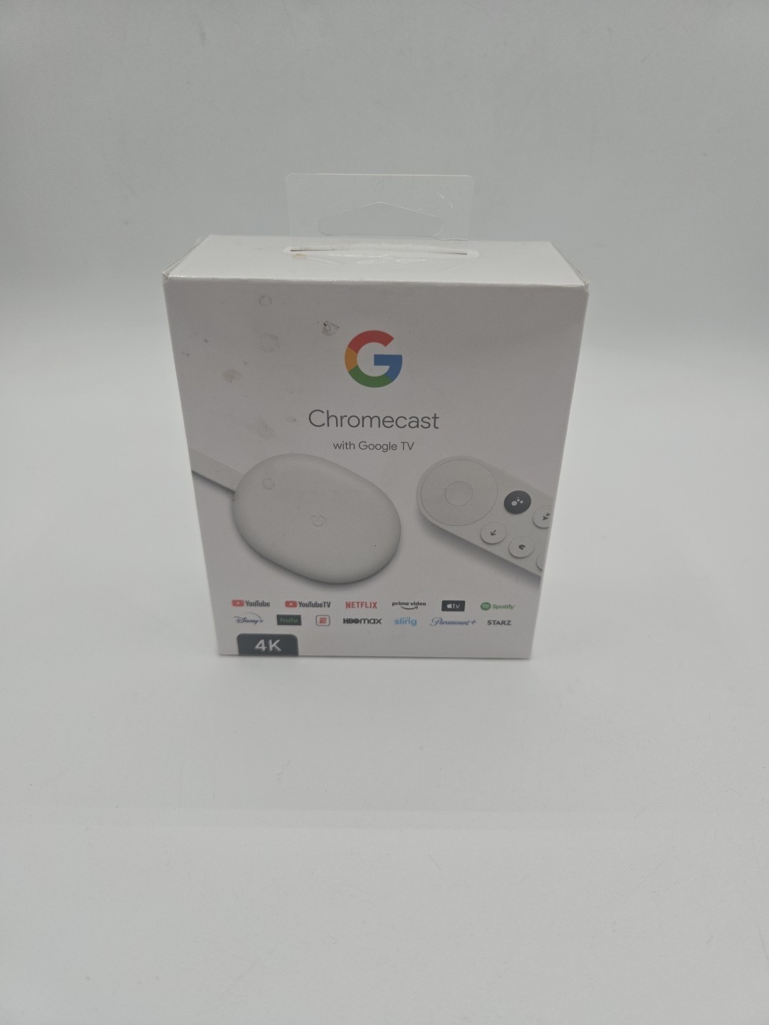 Google Chromecast with Google TV 4K Streaming Media Player Snow New Sealed