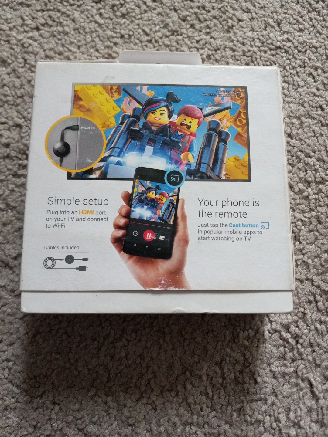 Google Chromecast HD Media Streamer GA3A00093-A14-Z01