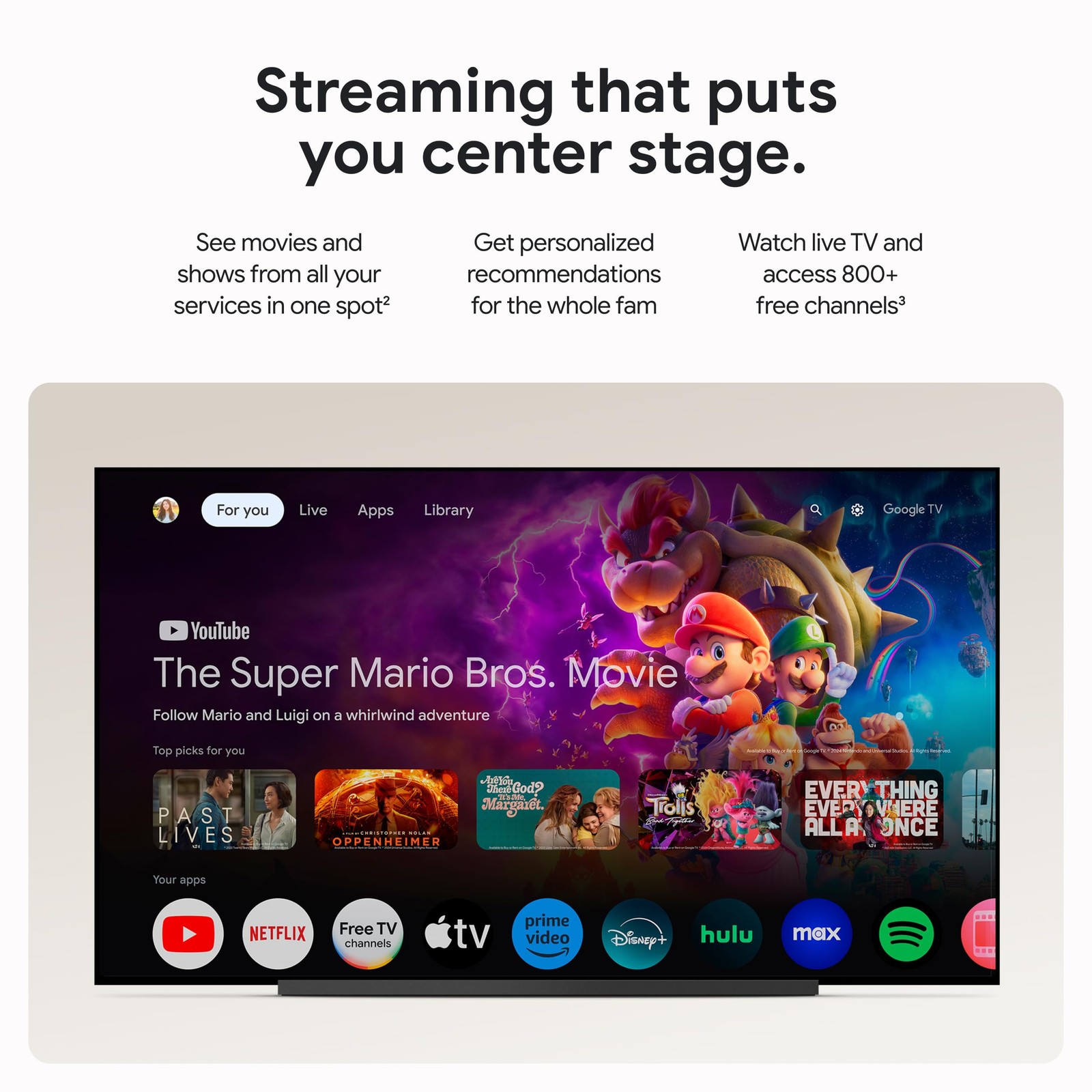 Google TV Streamer 4K Fast Streaming Entertainment on Your TV with Voice Search