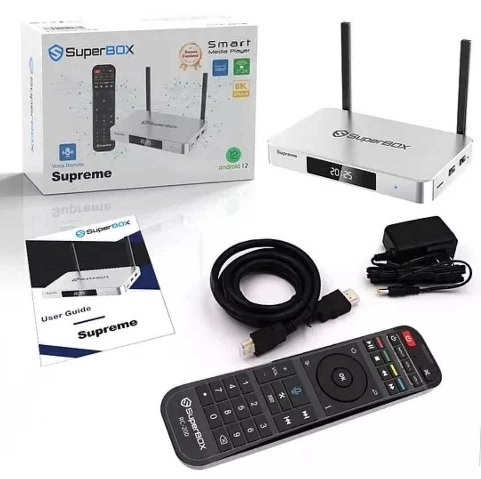 SuperBox Supreme TV Box latest 2025 model / PLEASE MAKE AN OFFER …..