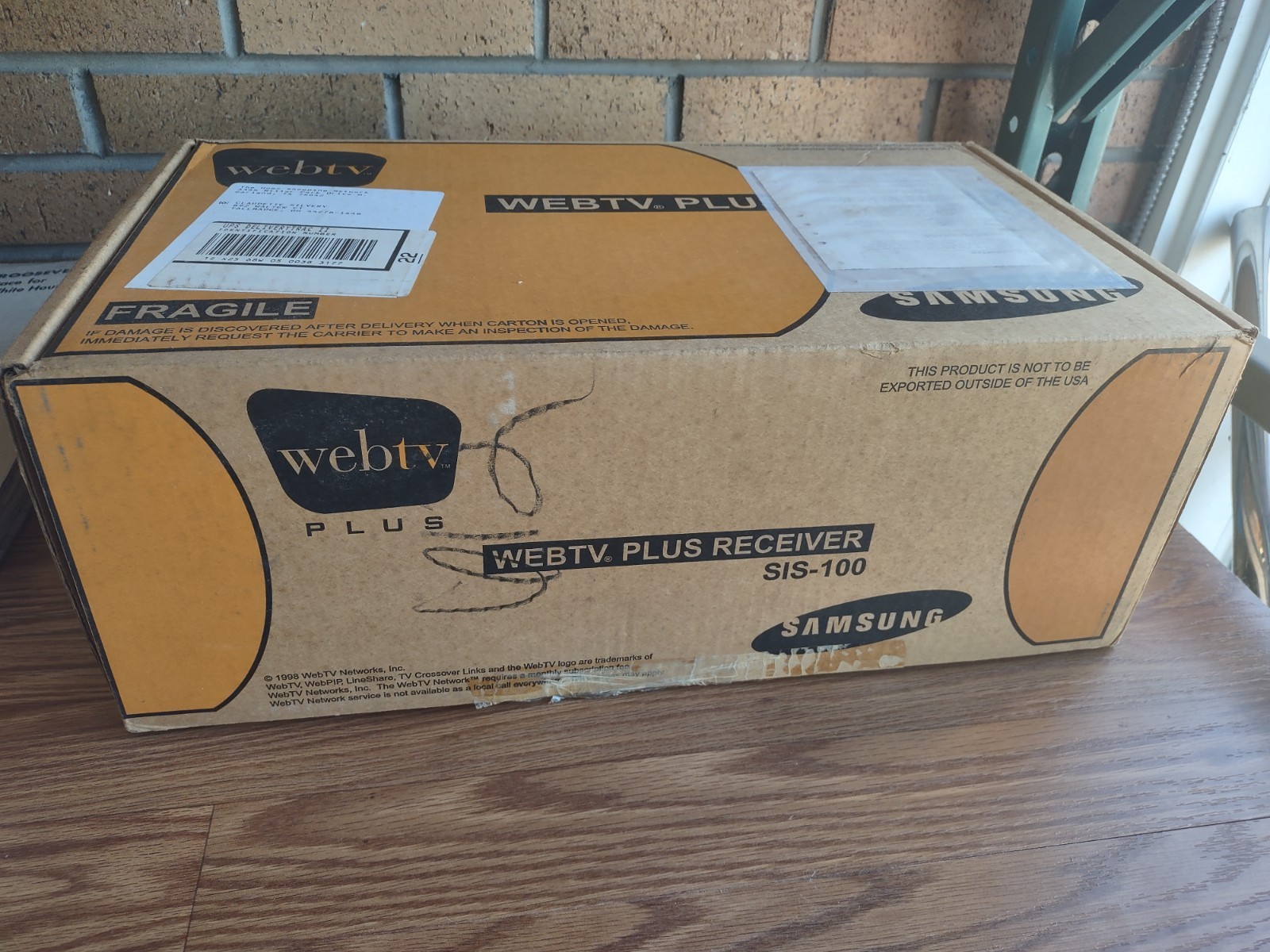 NIB NOS VTG NEW Samsung SIS-100 Webtv Plus Internet Receiver Kit HSN 1998 Retro