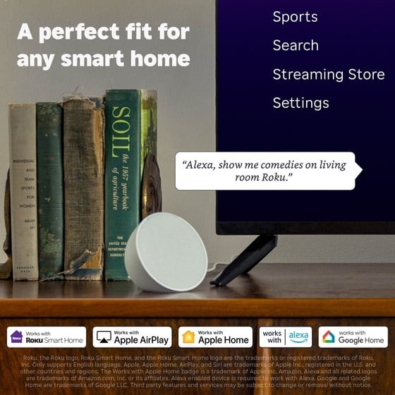 Roku Streaming Stick Plus 4K HDR Voice Remote Bluetooth Streaming Device