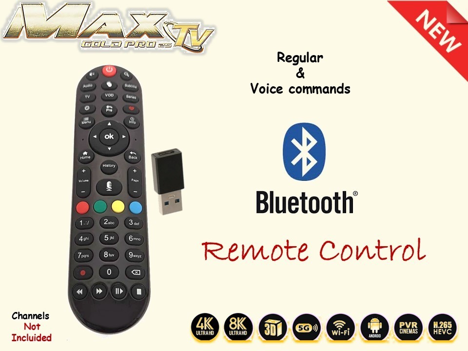 2-Pack MAXTV GOLD PRO 5G 4K Ultra-HD Box + ANDROID 9.1 (2023) UPDATED, POWERFUL