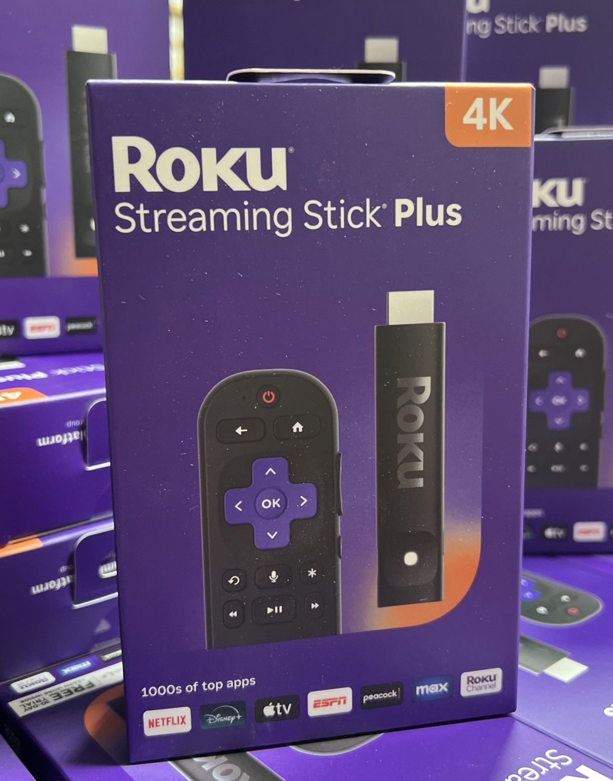 *Roku Streaming Stick Plus 4K & HDR Streaming Device for TV w/ Voice Remote New*