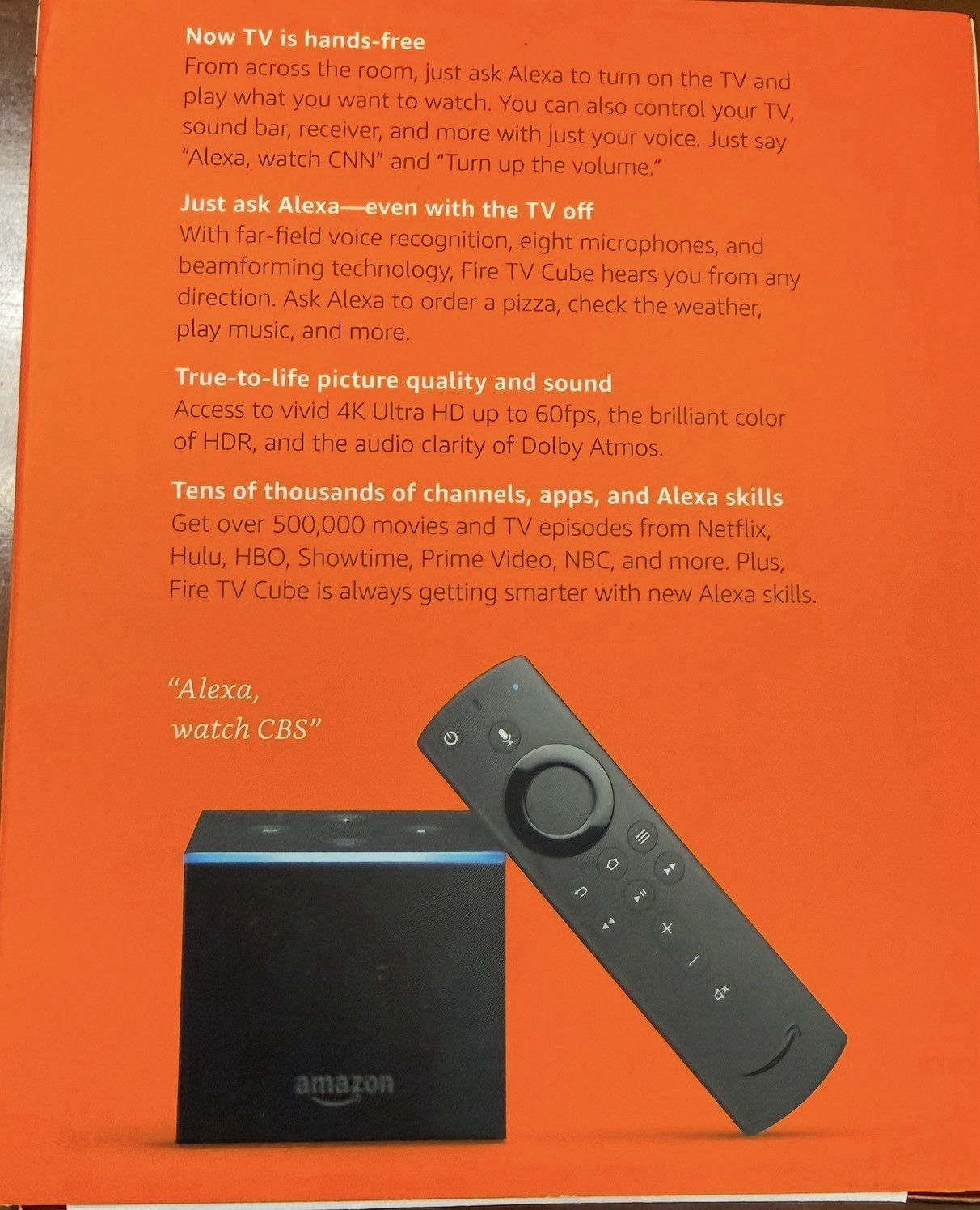 “Amazon Fire TV Cube 4K HDR Streaming Media Player – Brand New Sealed