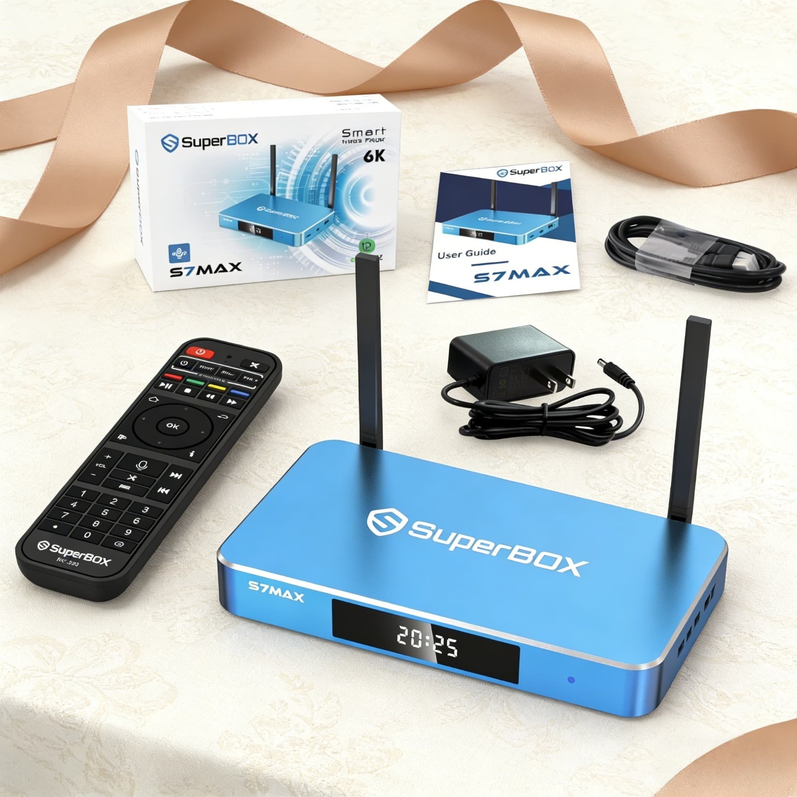 SuperBox S7 Max 6K Media Player WiFi 6 4GB RAM 64GB Storage Android 12