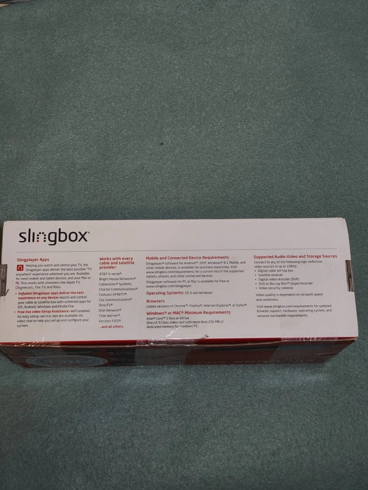 Sling Media Slingbox 500 Digital Media Streamer, Sealed Ships Fast!