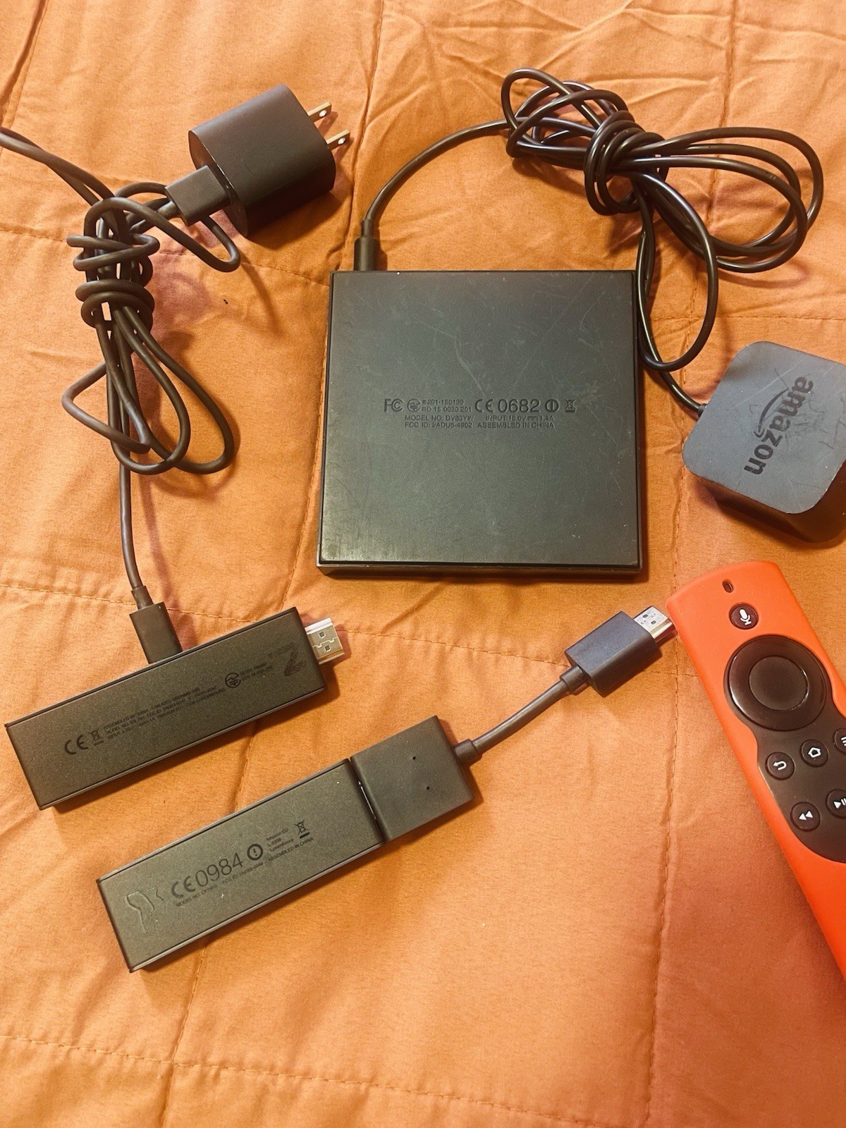 Lot Amazon Fire TV and Sticks 1st Gen (2017) 8GB 1080p HDMI Box w/ Voice Remote