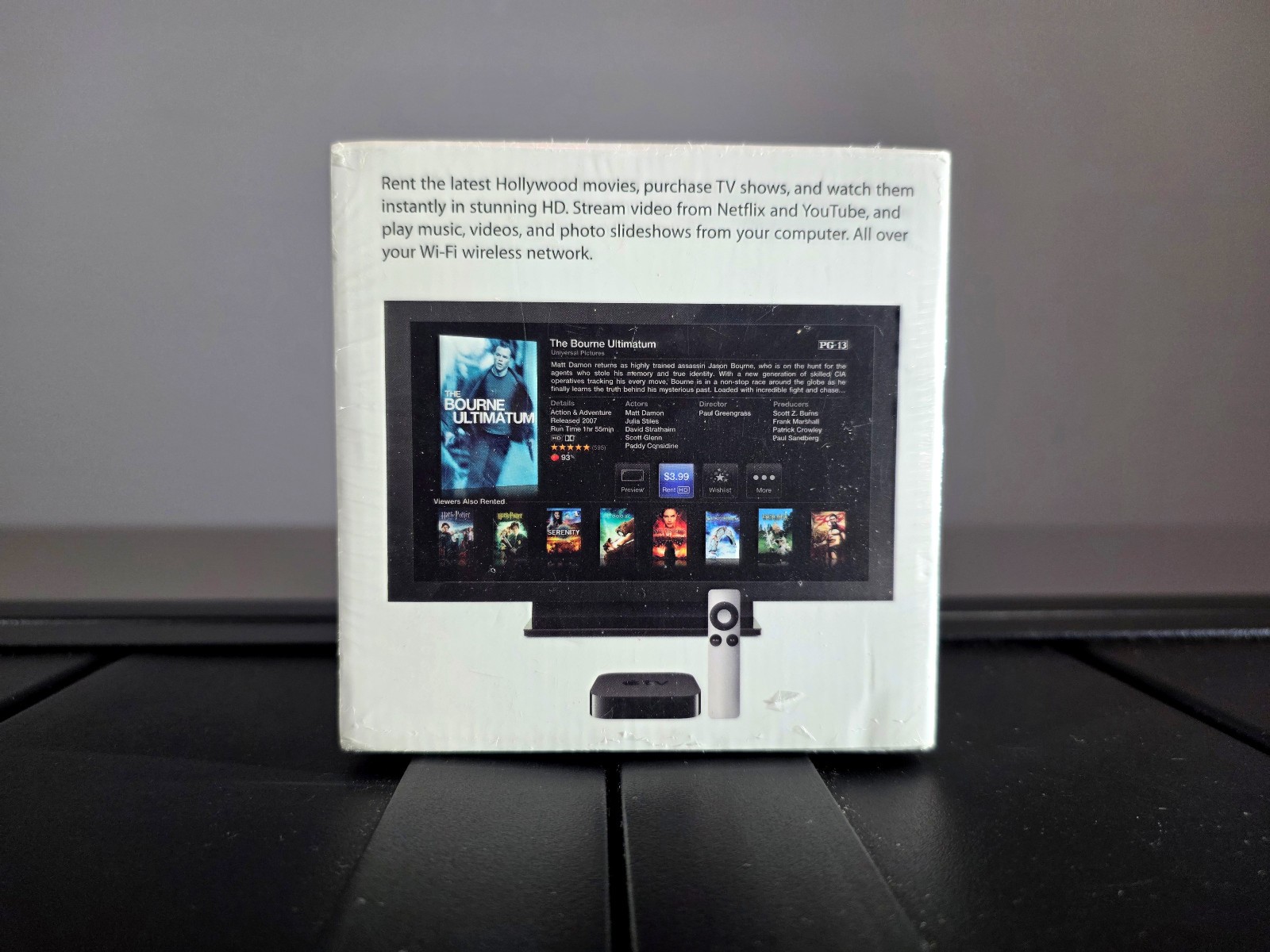 Apple TV 2nd Gen A1378 8GB HD Media Streamer 802.11n WiFi HDMI NEW Sealed