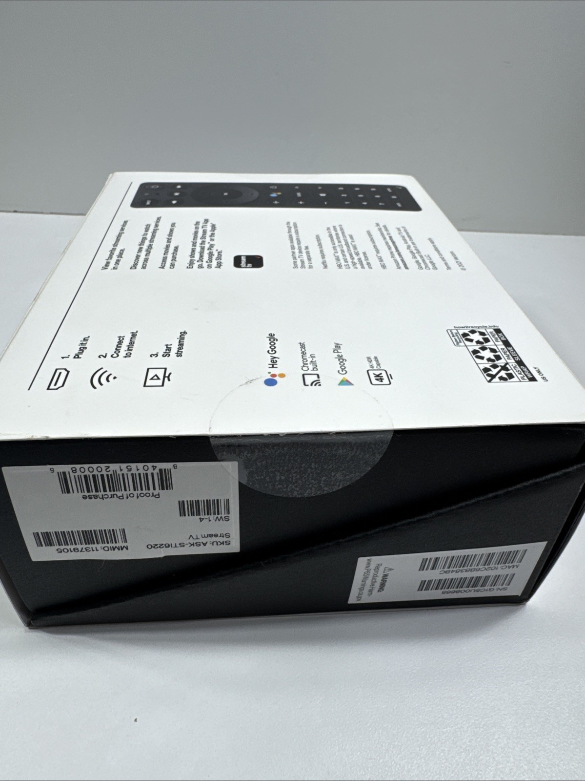 Verizon Stream TV Device (ASK-STI6220) 4K Black – NEW/SEALED