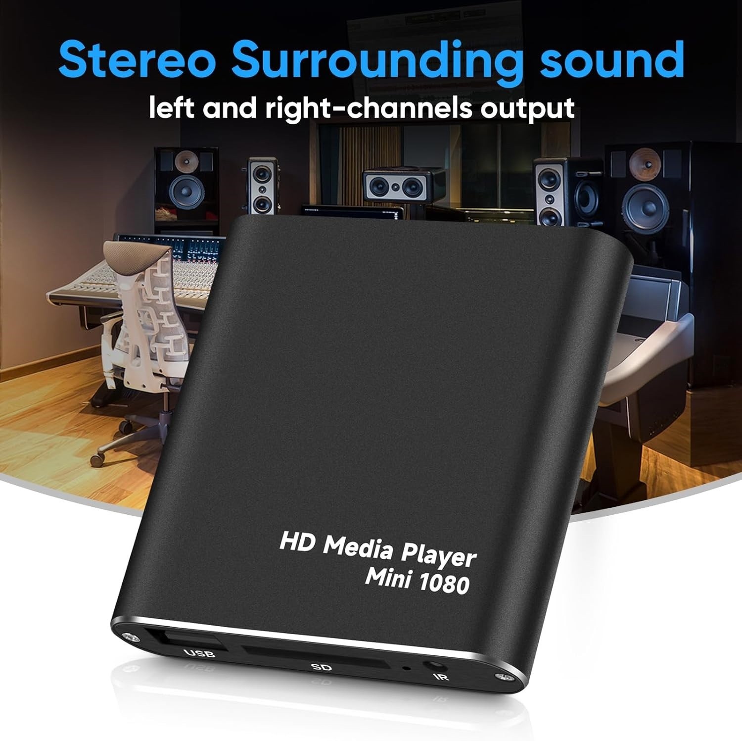 Reproductor De Medios Digitales 1080p Full HD HDMI Para Disco Duro USB SD NUEVO