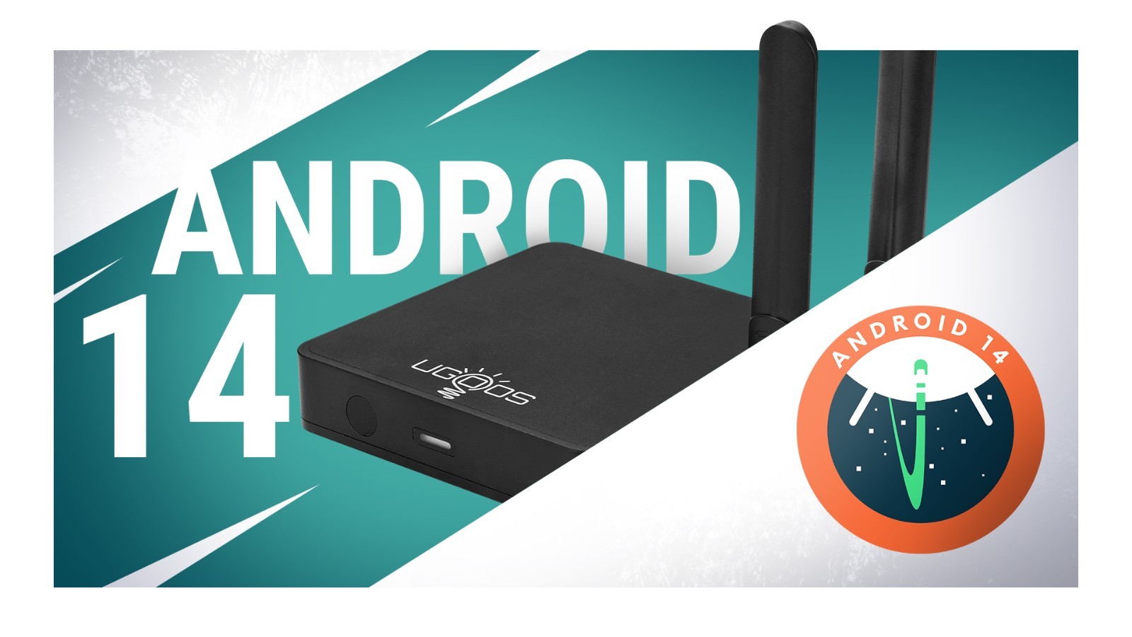 UGOOS AM9 PRO TV Box Android 14 S905X5-J 4G 64G WiFi 1000M AV1 H.265 4K HDR Box