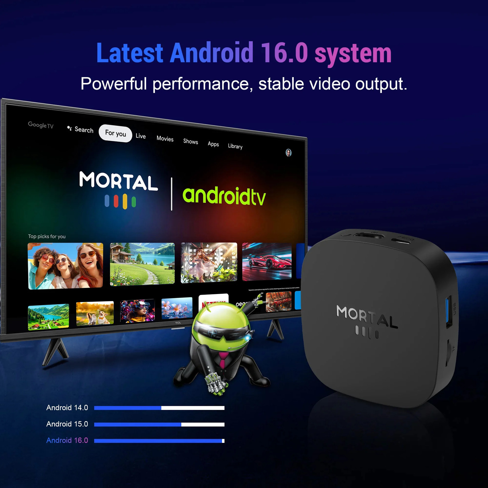 New T1+ 8K HD TV Box Android 16.0 RK3518 Quad Core 8GB RAM 128GB ROM Dual Wifi
