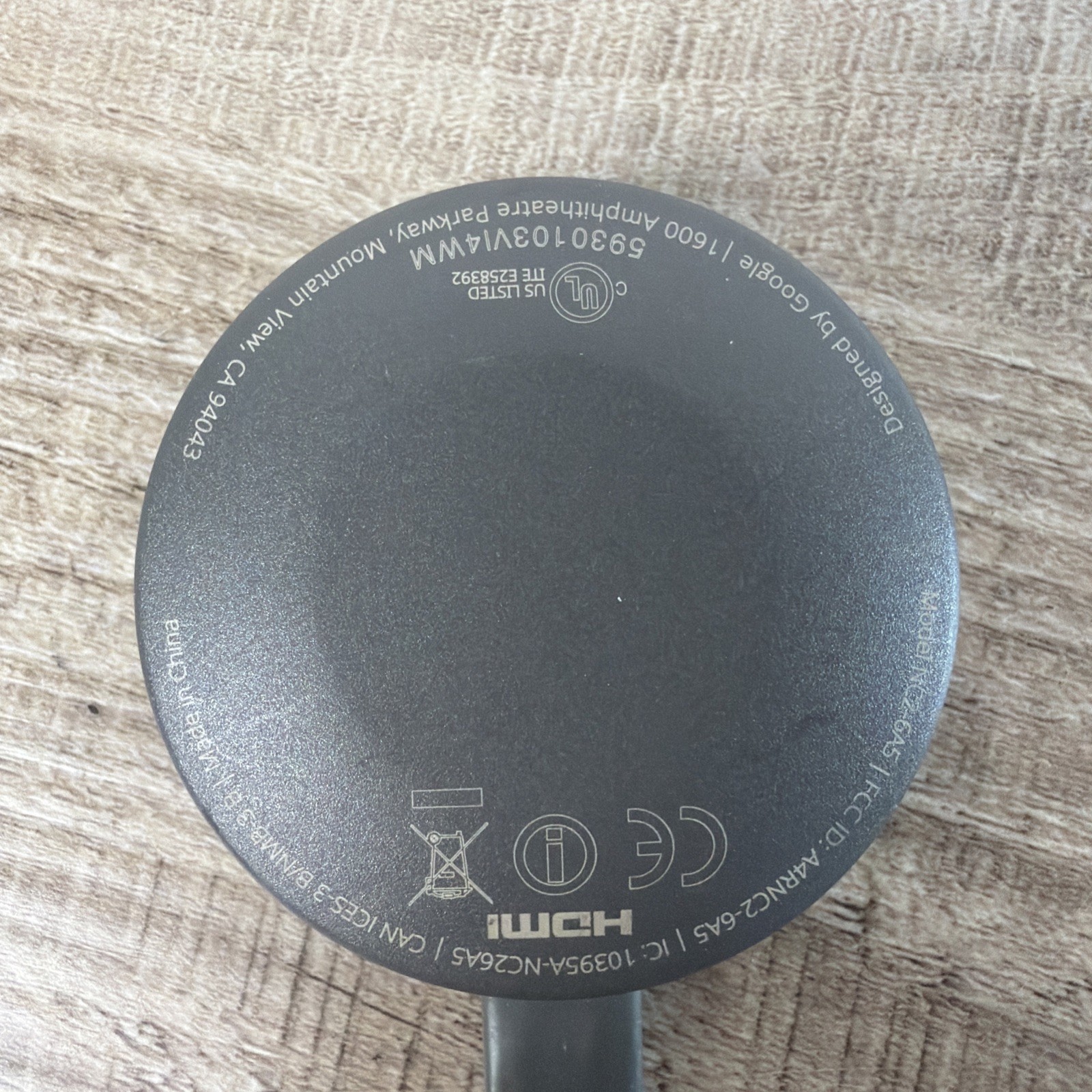 Google Chromecast 2nd Gen Streaming Media Player Wi-Fi HDMI 1080P Black NC2-6A5