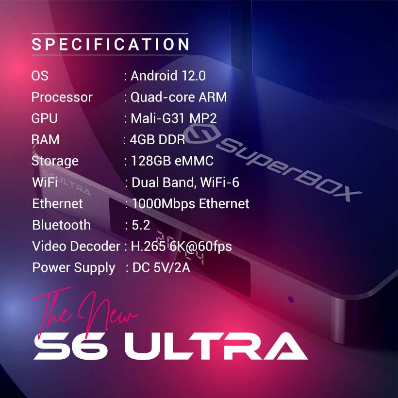 SuperBox S6 Ultra TV BOX Authorized Reseller Reliable Free Ship Message To Me
