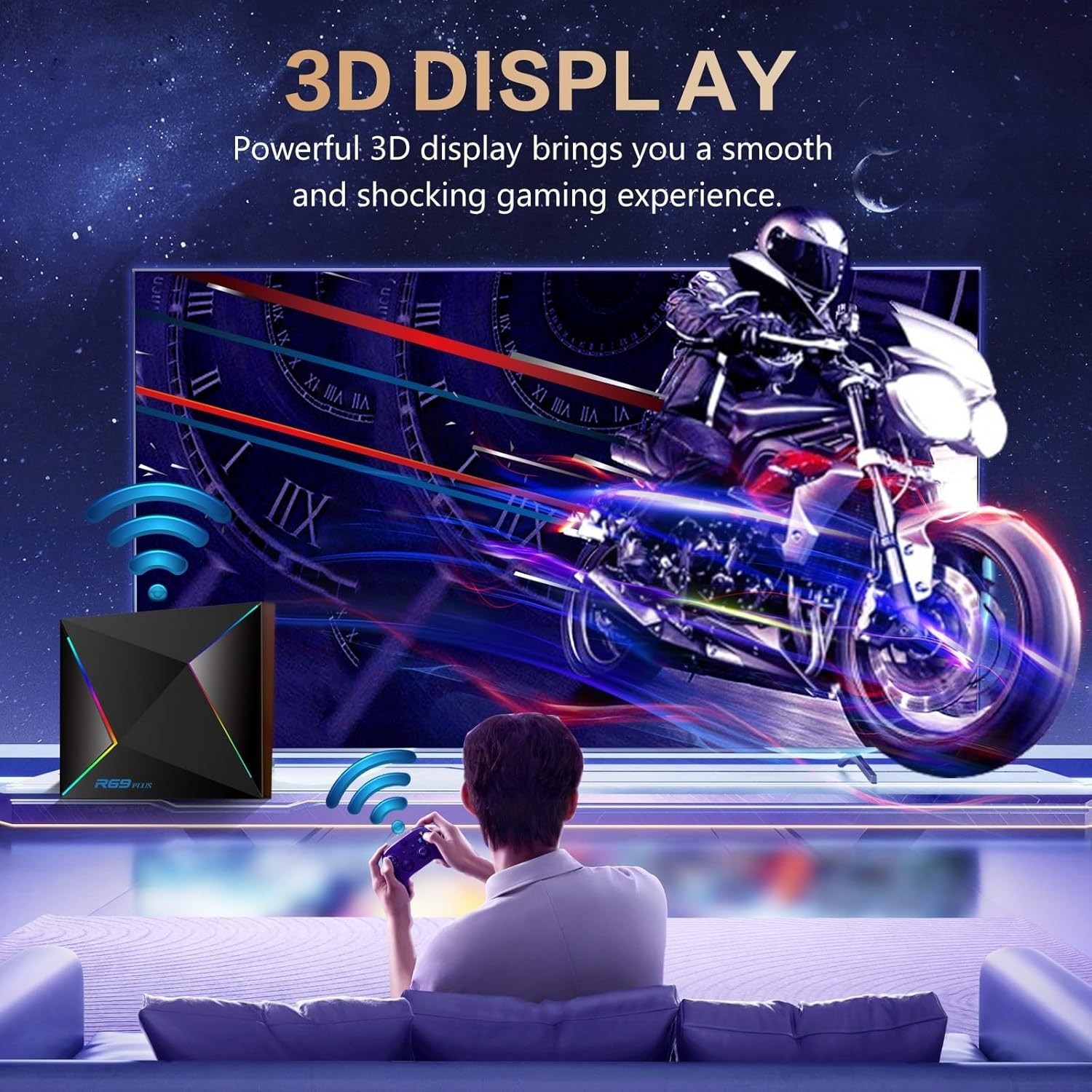 Android 14.0 R69PLUS Box – 4GB RAM, 32GB, 8K Resolution & Dual WiFi Connectivity