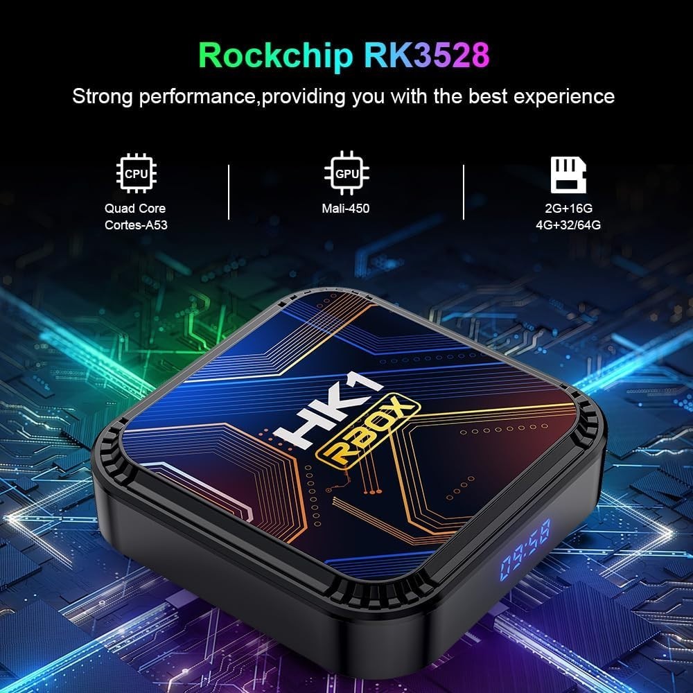 Android 13.0 TV Box, Android Box 2026 with 3D 8K 4GB RAM 32GB ROM RK3528 Quad…