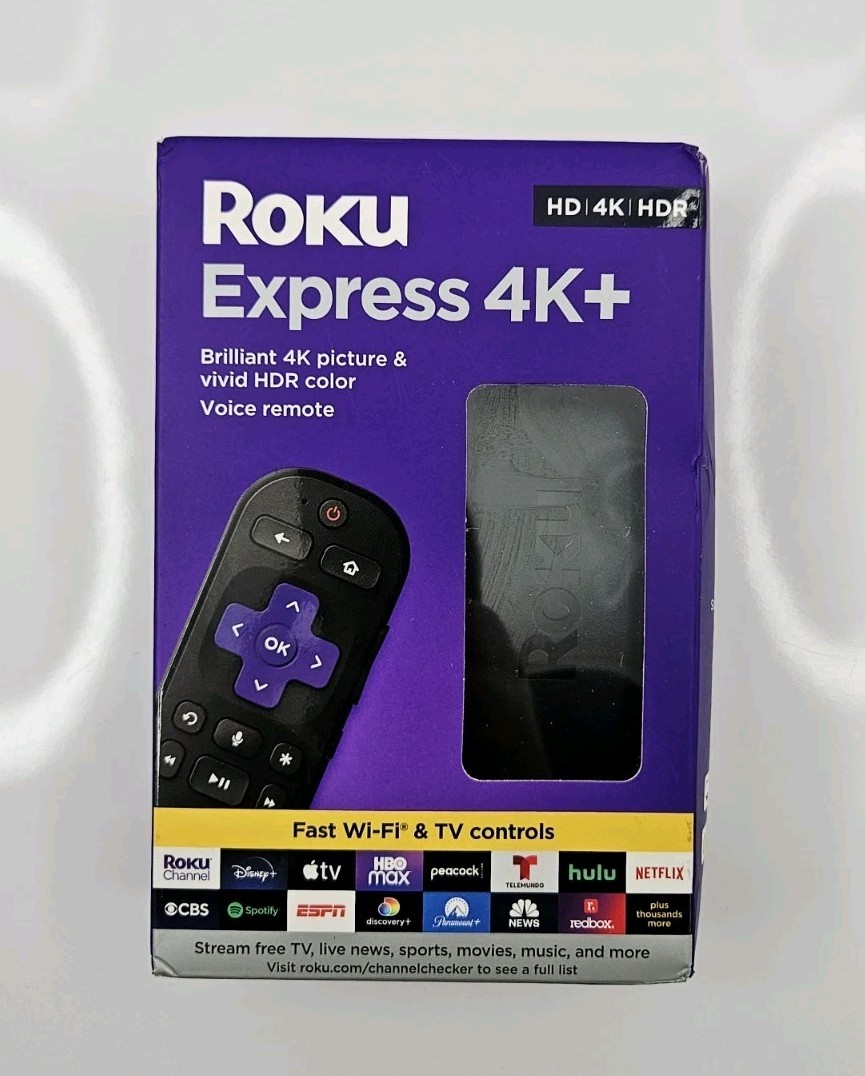 Roku Express HD Streaming Media Player w/Voice Remote 3941R2 NEW OPENED