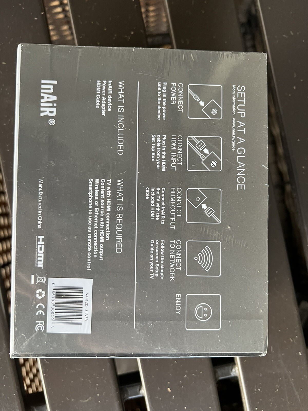 InAir 2D Silver Streaming Internet TV Box Augmented Television