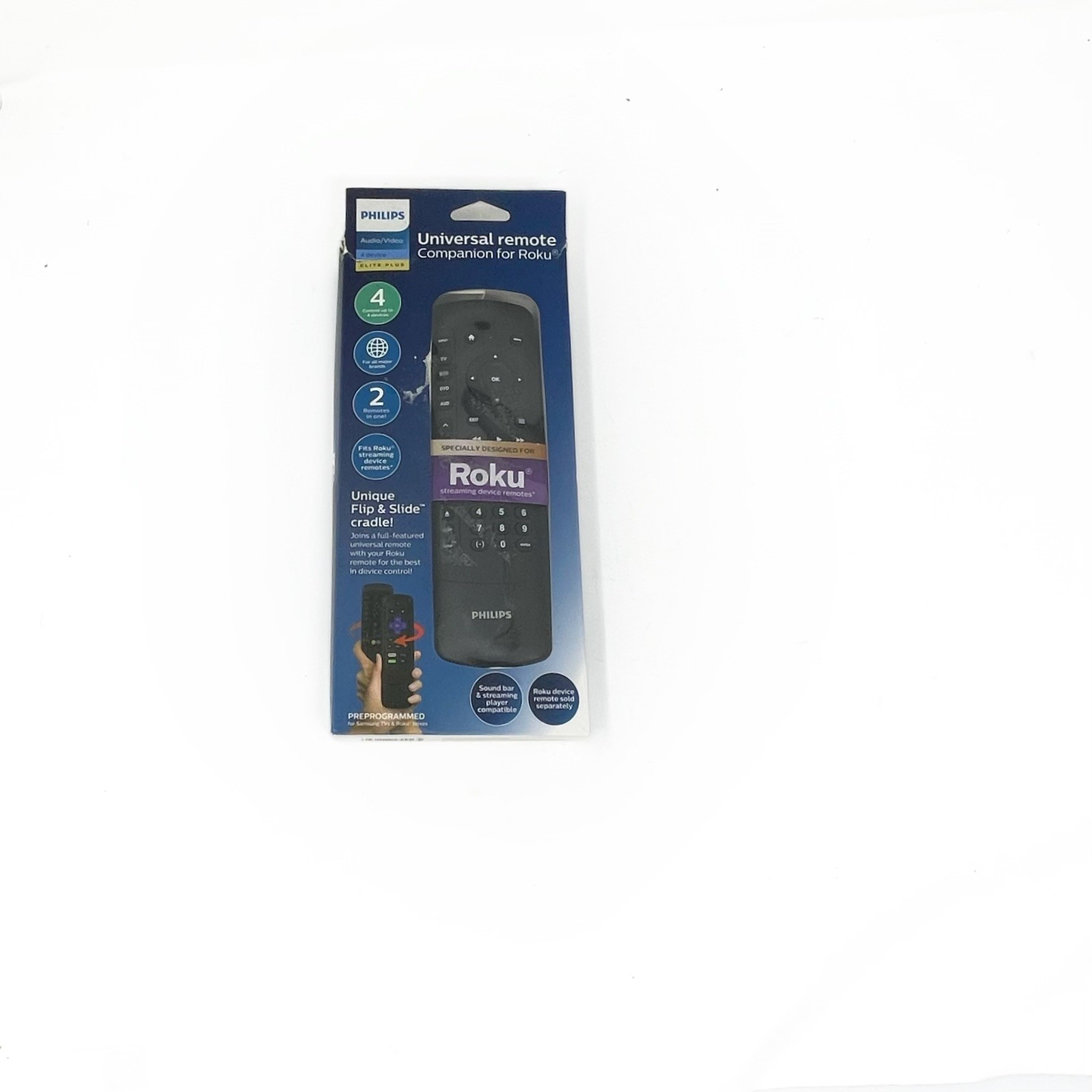 Philips Elite Plus SRP2024R/27 Four Device Universal Remote Control For Roku
