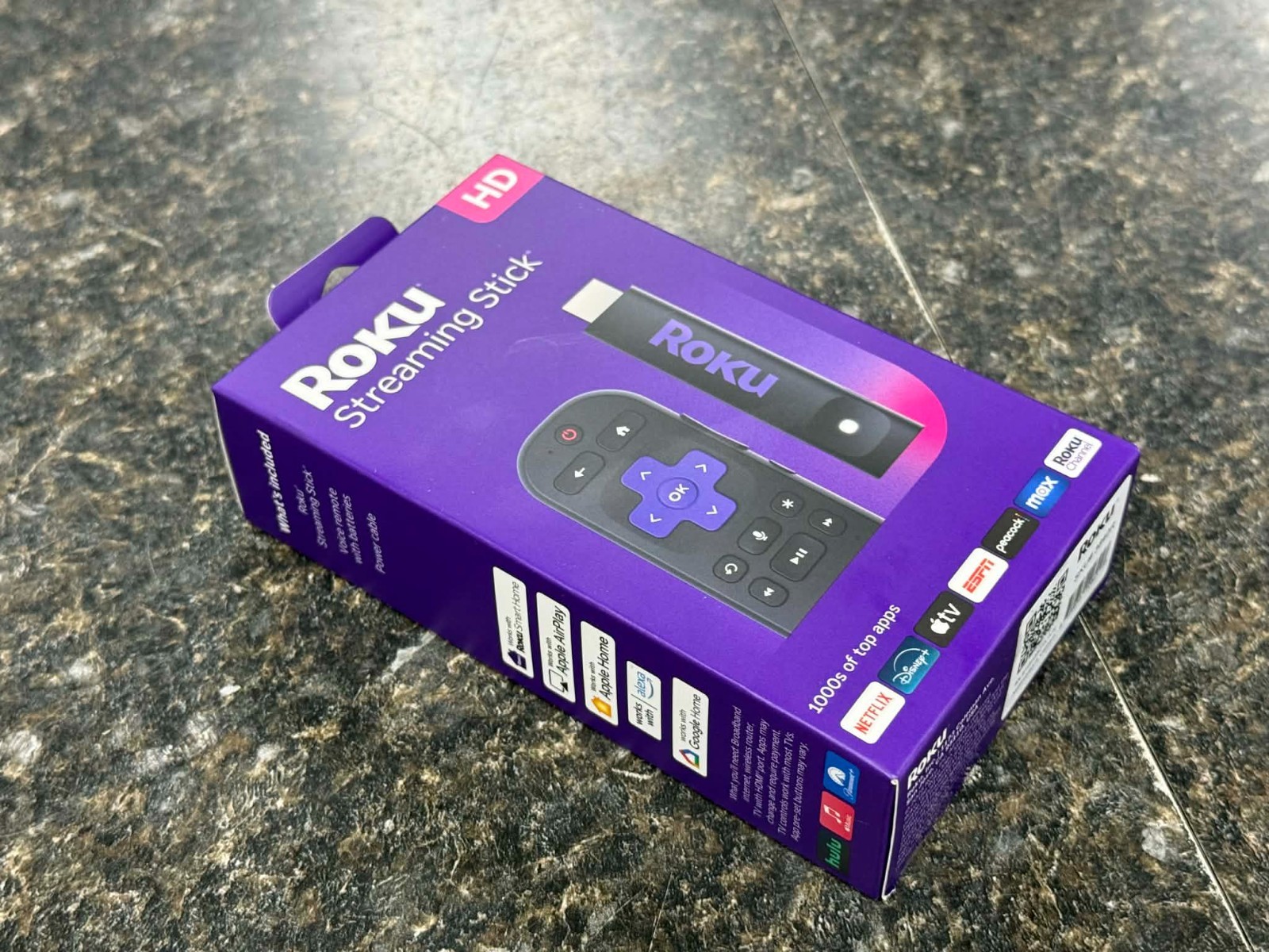 ROKU STREAMING STICK HD WITH VOICE REMOTE (MODEL:3840R) *NEW*