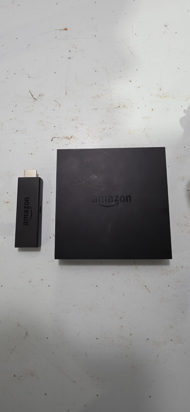 Amazon Media Streamer With Remote Black Model CL-1130 And Firestick W87CUN