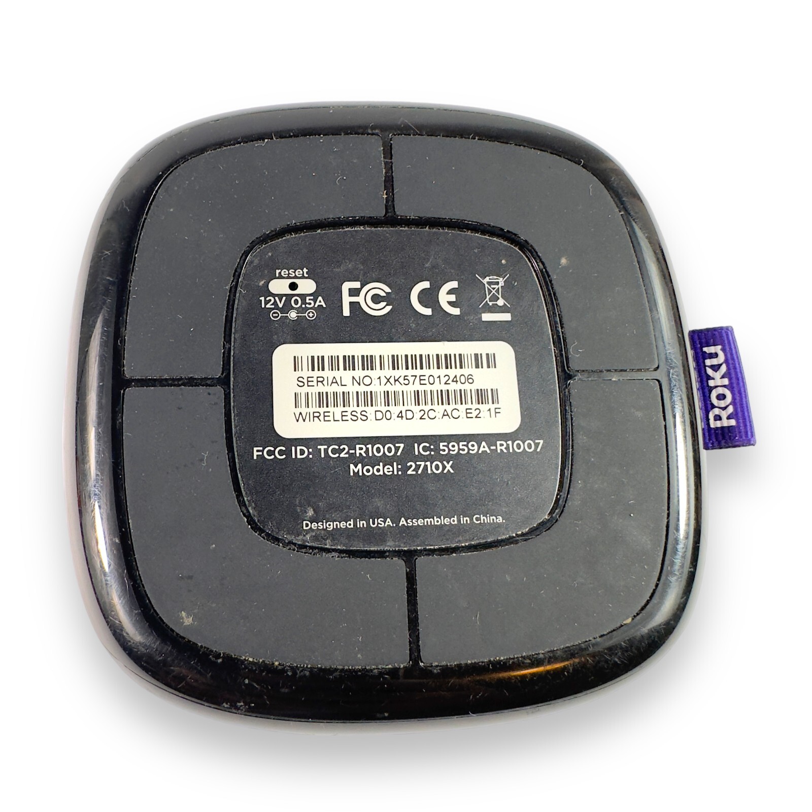 Roku SE Media Streamer 2710X SE – Black UNIT ONLY
