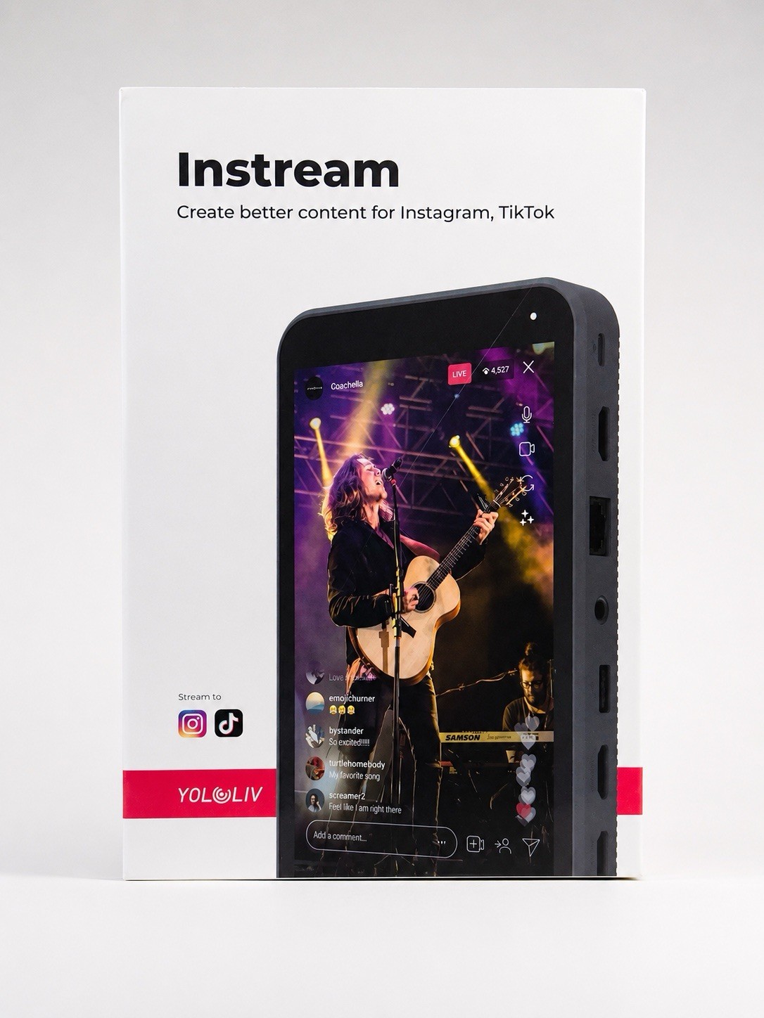 YoloLiv Instream Vertical Live Streaming Encoder and Monitor