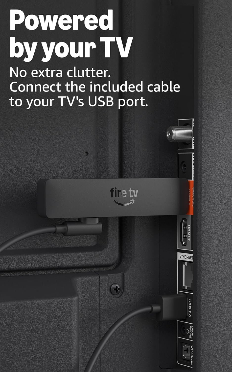 Fire TV Stick HD (Newest Model), Free & Live TV, Alexa Voice Remote, Powered by