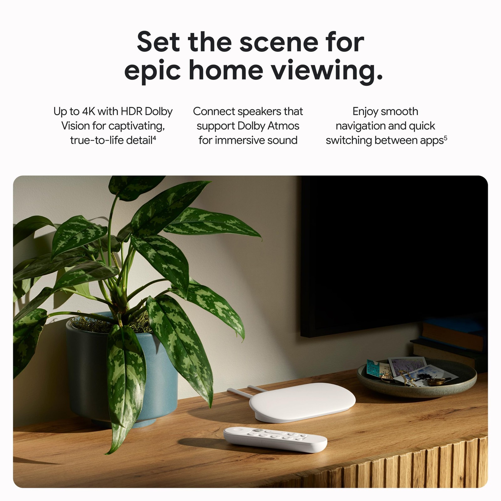 Google TV Streamer 4K Fast Streaming Entertainment on Your TV with Voice Search