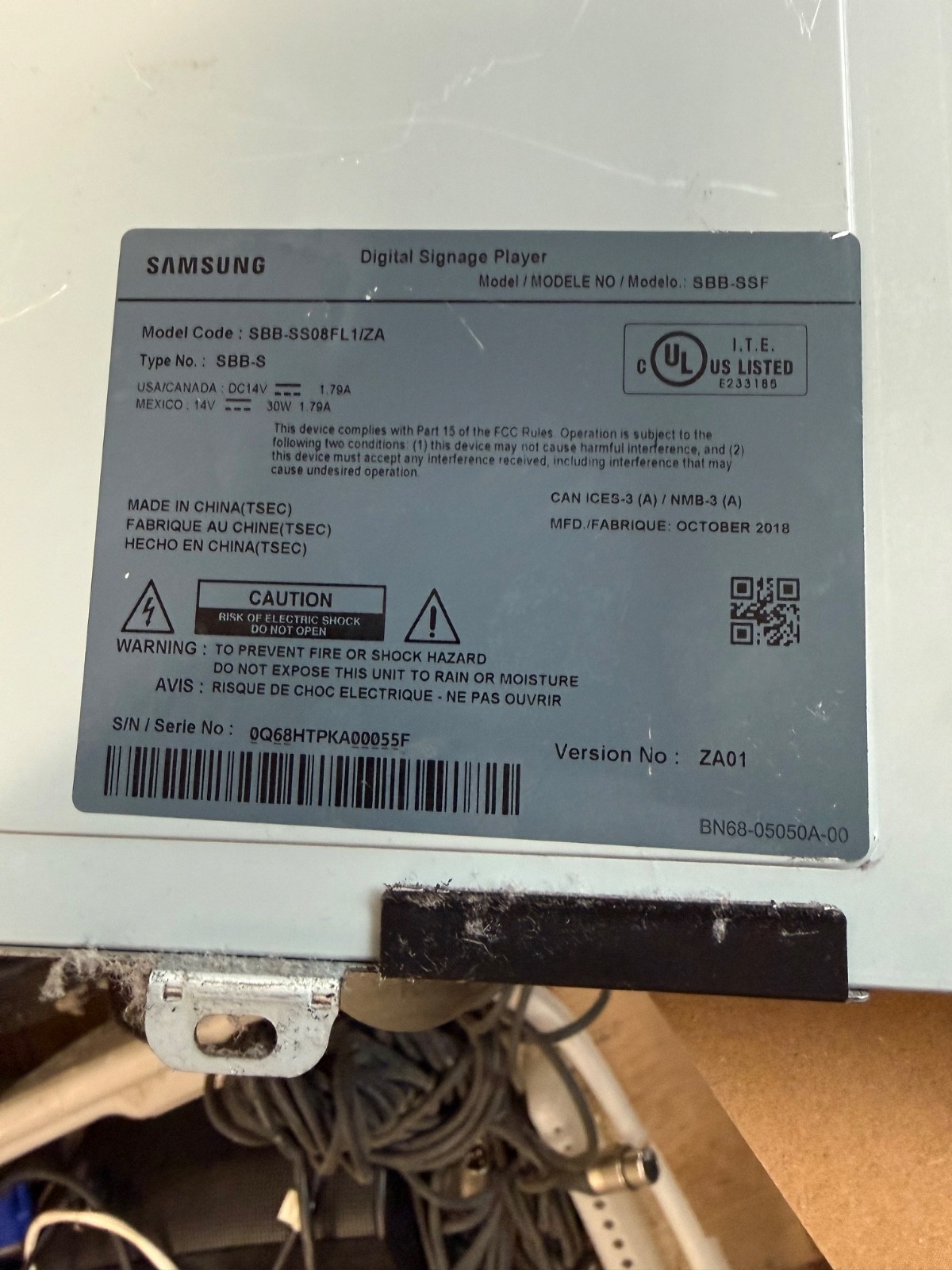 Samsung SBB-SS08FL1 Digital Signage Player