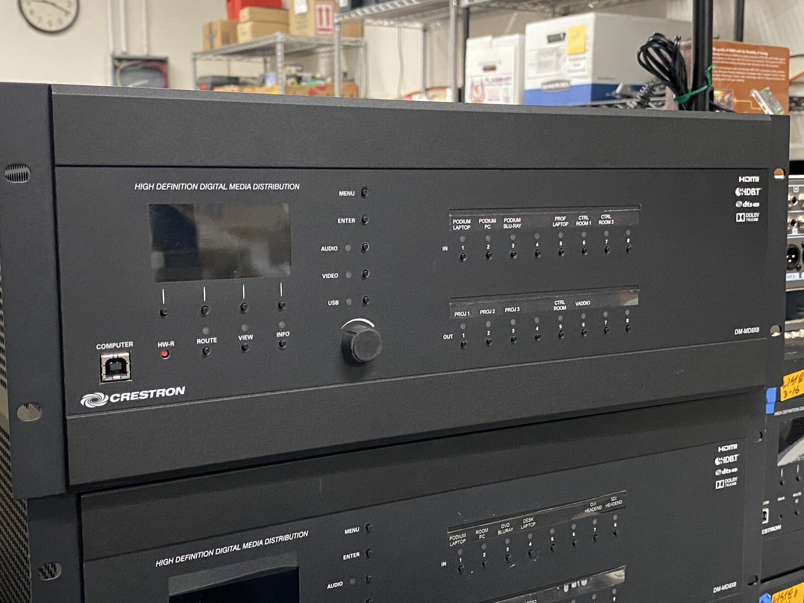 Crestron DM-MD8X8- High Def Digital Media Distribution DMC-4K-HD HDMI & DM/POE