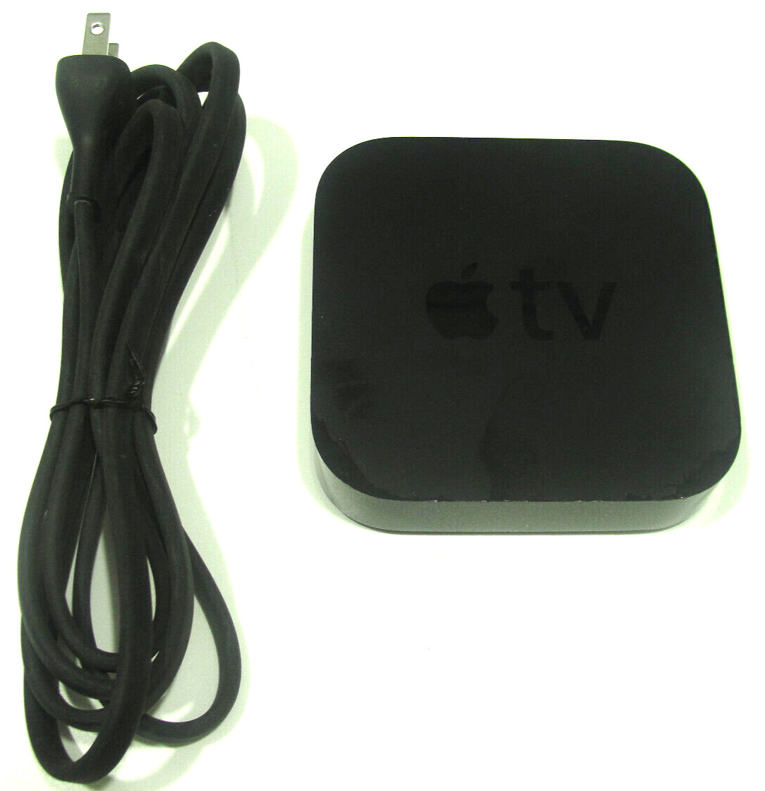 Apple TV A1469 3rd Generation HD Wi-Fi Steaming with Cord * No Remote *