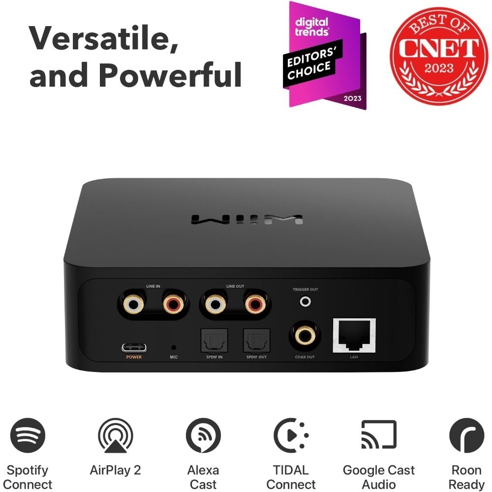 AirPlay 2 & Google Cast Audio Receiver, WiFi Multiroom Speaker, Hi-Res Streaming