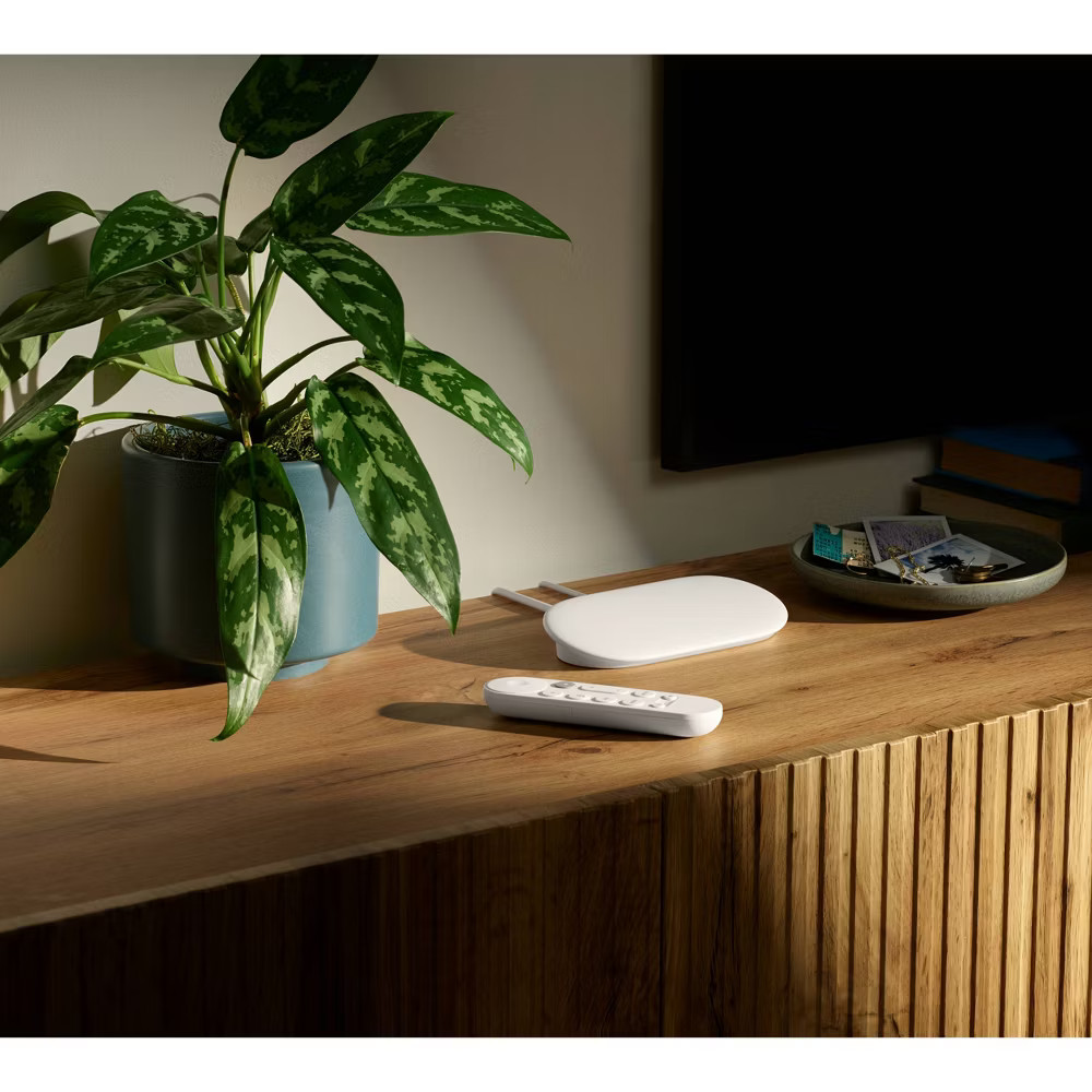 Google TV Streamer 4K with Voice Search Remote – Movies Shows Live