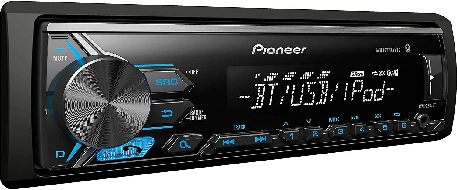 Pioneer MVH-X390BT Digital Media Receiver Bluetooth USB Car Radio + Zonoz 3-i…