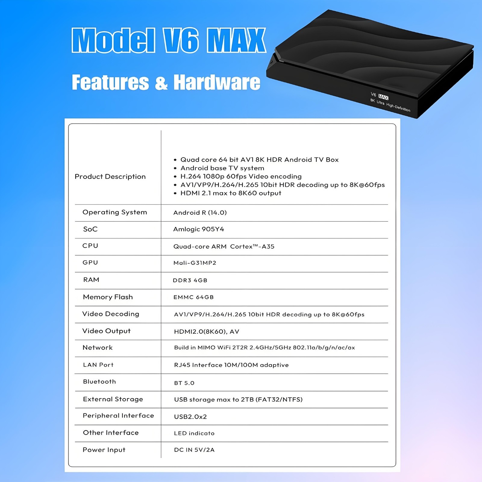 vSeeBox V6 Max Android Box|Authorized Distributor|Free Shipping|1-year Warranty