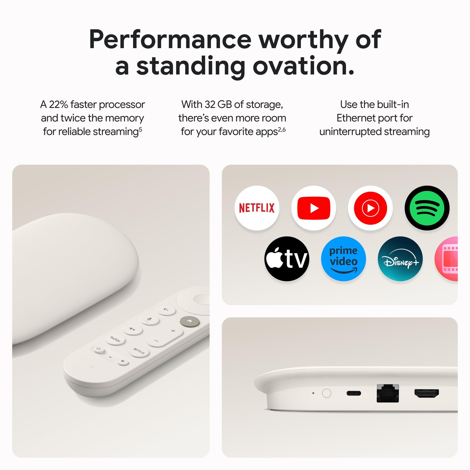 Google TV Streamer 4K Fast Streaming Entertainment on Your TV with Voice Search