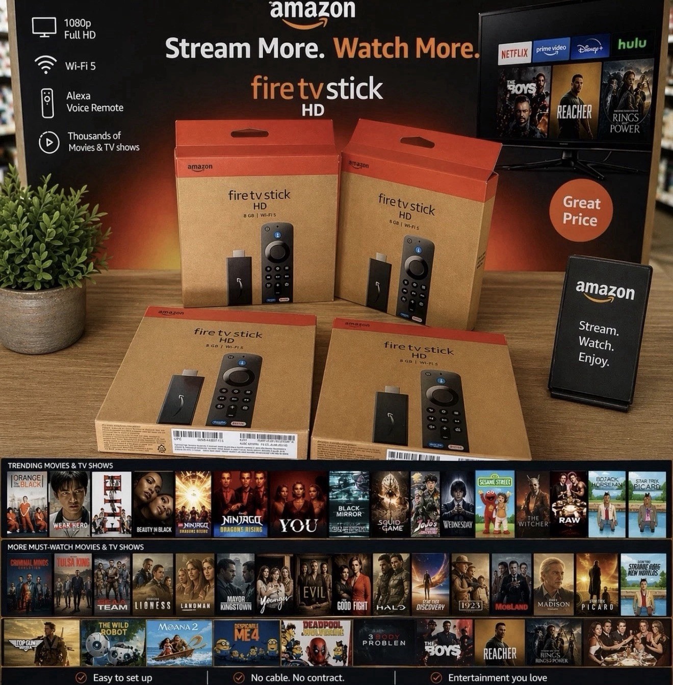 Amazon Fire TV Stick with Alexa Voice Remote – Ultimate