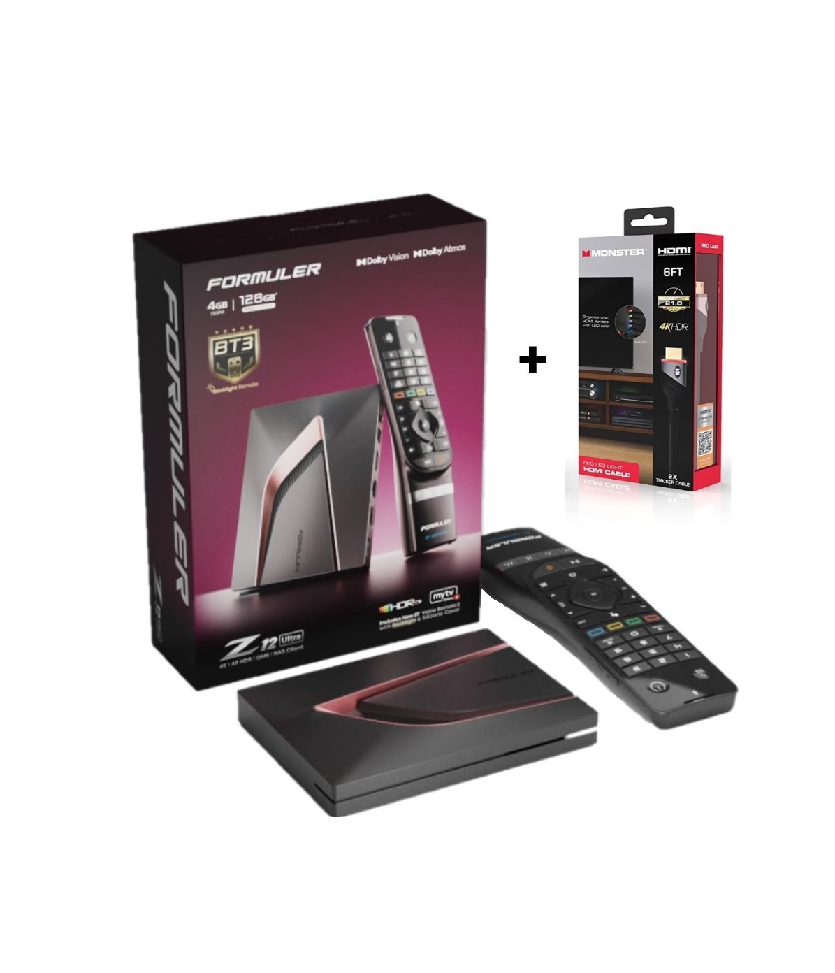 Formuler Z12 Ultra-4K Streaming Media Player, Android 12, With Bonus HDMI Cable