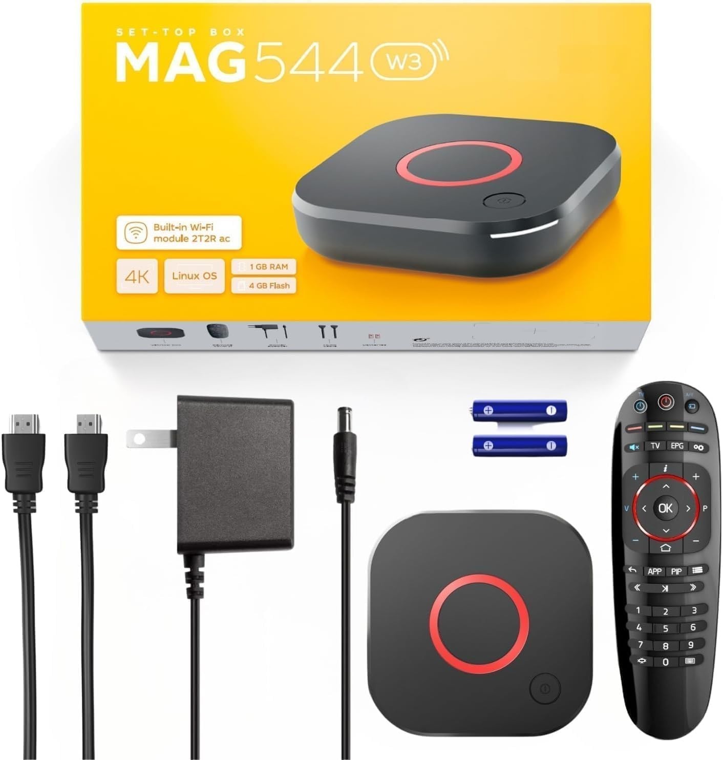 Set-Top Box – 4K HDR Streaming Media Player, 4K HDR Output, Amlogic S905Y4, L…