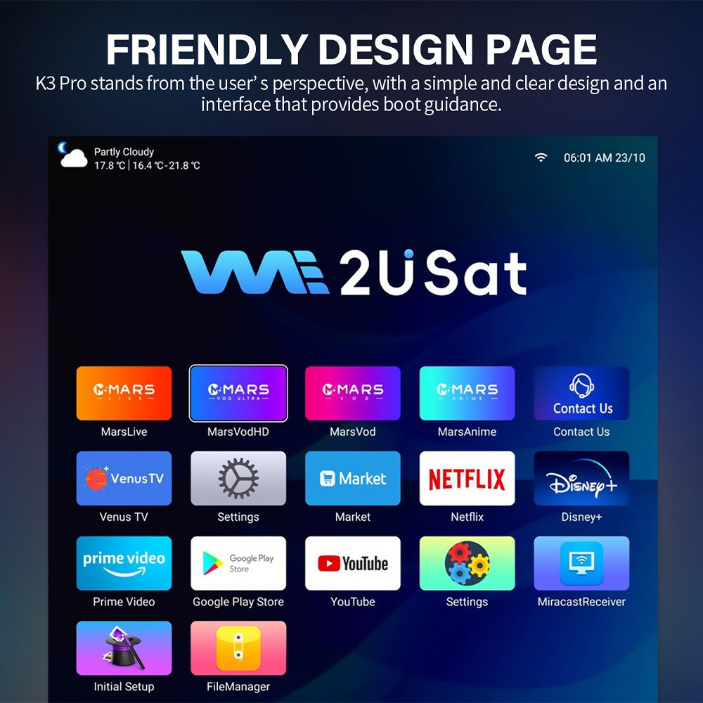 SUPER BOX S6 MAX WE2USAT K3 PRO 6K Smart TV Box 2.4G/5G WiFi HDMI Streaming