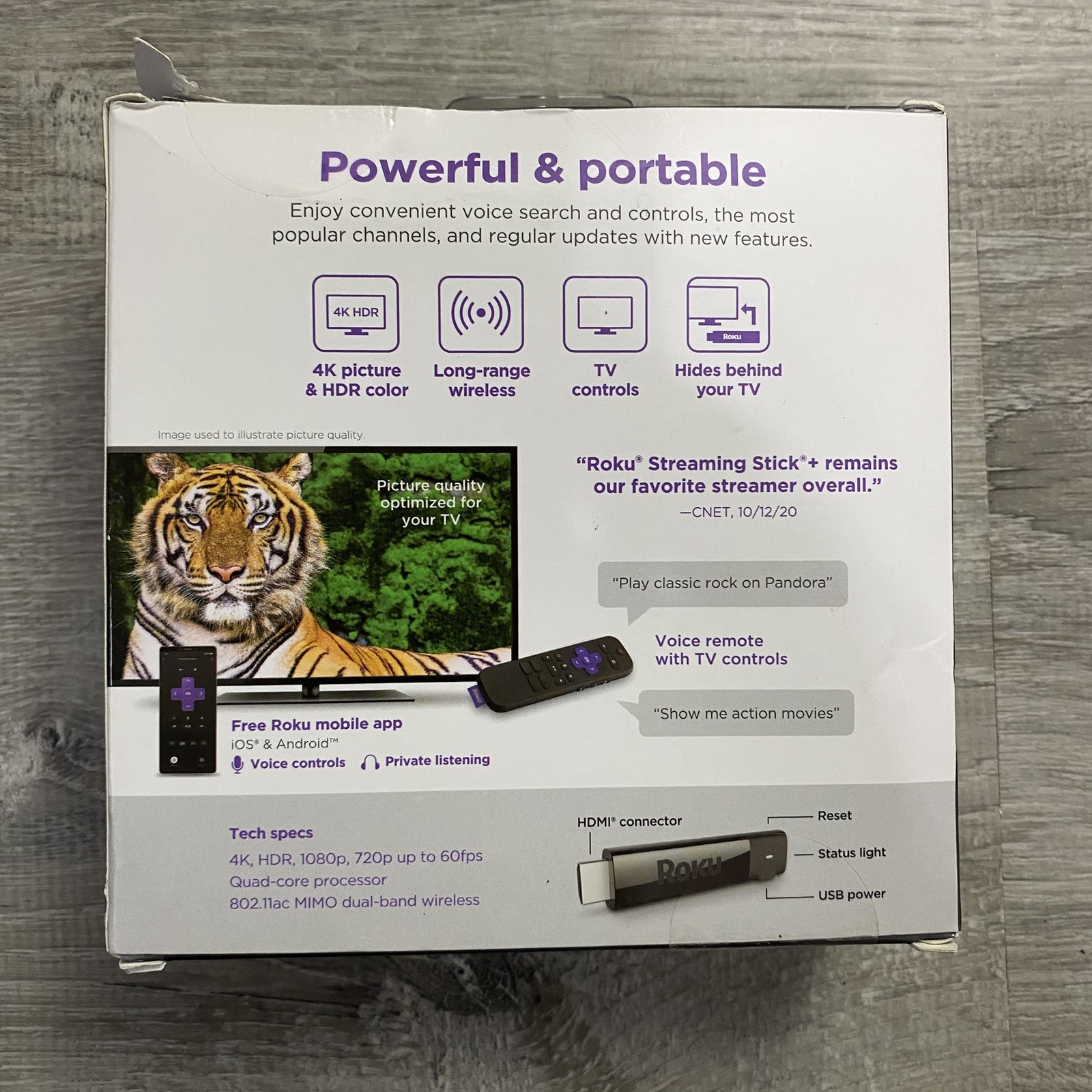 Roku Streaming Stick Plus 3810R – 4K Streaming Media Player with Voice Remote🔥