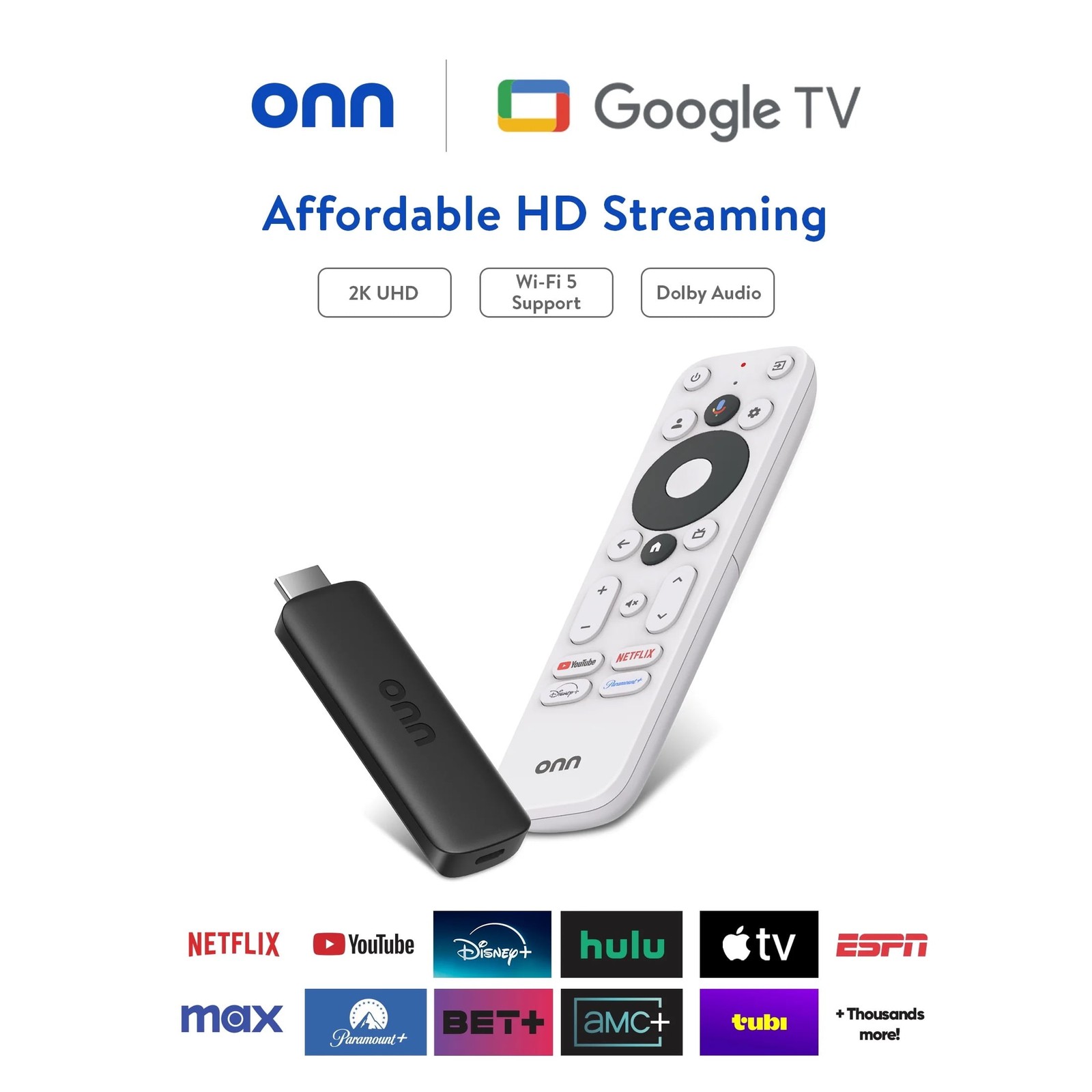 Full HD Streaming Device Google TV 8GB Storage 1.5GB RAM Remote Voice Control